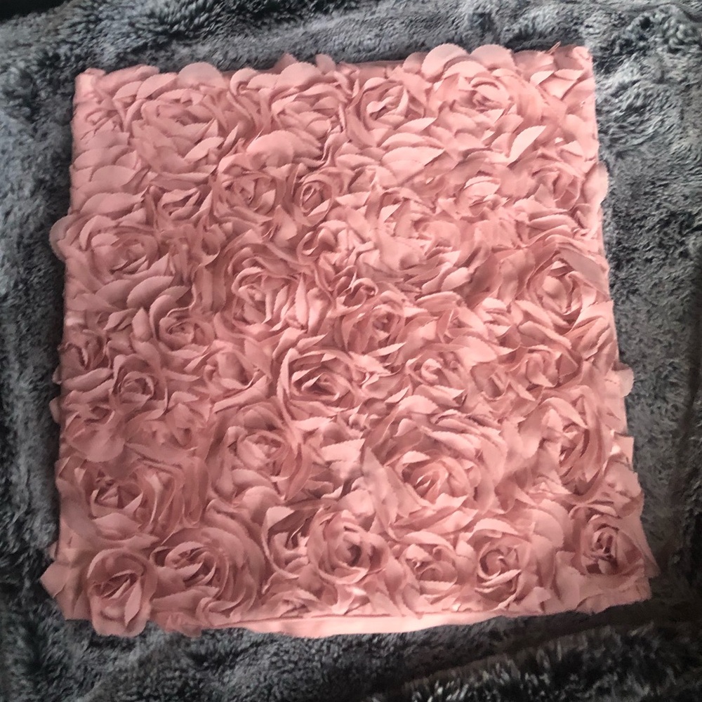 Pink roses pillow case | 3D